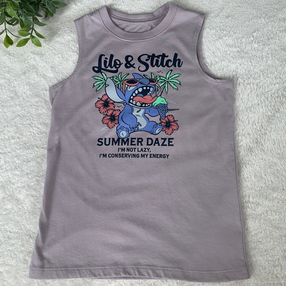 Disney Other - Disney Stitch Gray Tank Top 6/7 EUC Lilo & Stitch Small